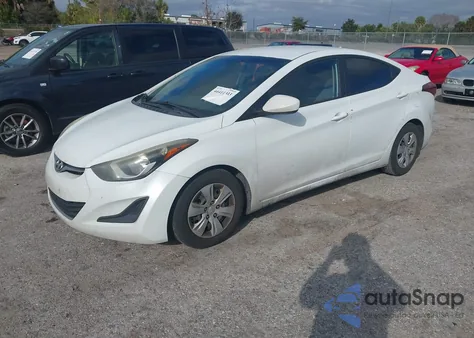 2016 Hyundai Elantra Se из США, поврежденный, VIN 5NPDH4AE5GH751121